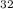 Mathematical equation: $\sp{32}$