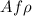 Mathematical equation: $Af\rho$