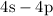 Mathematical equation: ${\rm 4s-4p}$