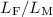 Mathematical equation: $L_{\rm F}/L_{\rm M}$