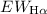 Mathematical equation: $EW_{\rm{H\alpha}}$