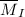 Mathematical equation: $\overline M_I$