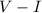 Mathematical equation: $V-I$