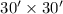 Mathematical equation: $30\arcmin \times 30\arcmin$