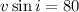 Mathematical equation: $v\sin i = 80$