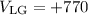 Mathematical equation: $V_{\rm LG} = +770$