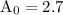 Mathematical equation: ${\rm A}_{0} = 2.7$