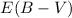 Mathematical equation: $E(B-V)$