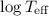 Mathematical equation: $\log T_{\rm eff}$