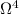 Mathematical equation: $\Omega^4$