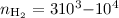Mathematical equation: $n_{{\rm H}_2}=3 10^3{-}10^4$