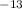 Mathematical equation: \( ^{-13} \)