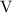 Mathematical equation: $\rm V $