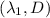 Mathematical equation: $(\lambda_1,D)$