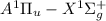 Mathematical equation: $A^1\Pi_u - X^1\Sigma_g^+$
