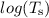 Mathematical equation: ${log}(T_{\rm s}) $