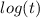 Mathematical equation: ${log}(t)$