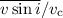 Mathematical equation: $\overline{v\sin{i}}/v_{\rm c}$