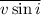 Mathematical equation: $\overline{v\sin{i}}$