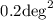 Mathematical equation: $0.2 \rm{deg}^2$