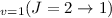 Mathematical equation: $_{v=1}(J=2\rightarrow1)$