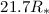 Mathematical equation: $21.7 R_{\ast}$