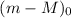 Mathematical equation: $(m-M)_0$