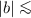 Mathematical equation: $|b|\la$