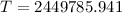 Mathematical equation: $T = 2449785.941$