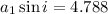 Mathematical equation: $a_1 \sin i = 4.788$