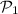 Mathematical equation: ${\cal P}_1$