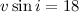 Mathematical equation: $v\sin i=18$