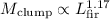 Mathematical equation: $M_{\rm clump} \propto L_{\rm fir}^{1.17}$