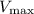 Mathematical equation: $V_{\max}$