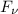Mathematical equation: $F_\nu$