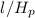 Mathematical equation: $l/H_p$
