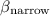 Mathematical equation: $\beta _{\rm narrow}$