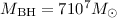 Mathematical equation: $M_{\rm BH} = 7 10^7 M_\odot$