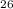 Mathematical equation: $_\mathrm{26}$
