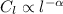 Mathematical equation: $C_l \propto l^{-\alpha}$