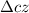 Mathematical equation: $\Delta cz$