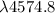 Mathematical equation: $\lambda 4574.8$