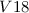 Mathematical equation: $V18$