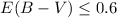 Mathematical equation: $E(B-V) \leq 0.6$