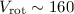 Mathematical equation: $V_{\rm rot} \sim 160$