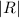 Mathematical equation: $|R|$