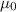 Mathematical equation: $\mu_0$