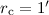 Mathematical equation: $r_{\rm c} = 1^\prime$