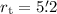 Mathematical equation: $r_{\rm t} = 5\farcm2$