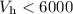 Mathematical equation: $V_{\rm h} < 6 000$